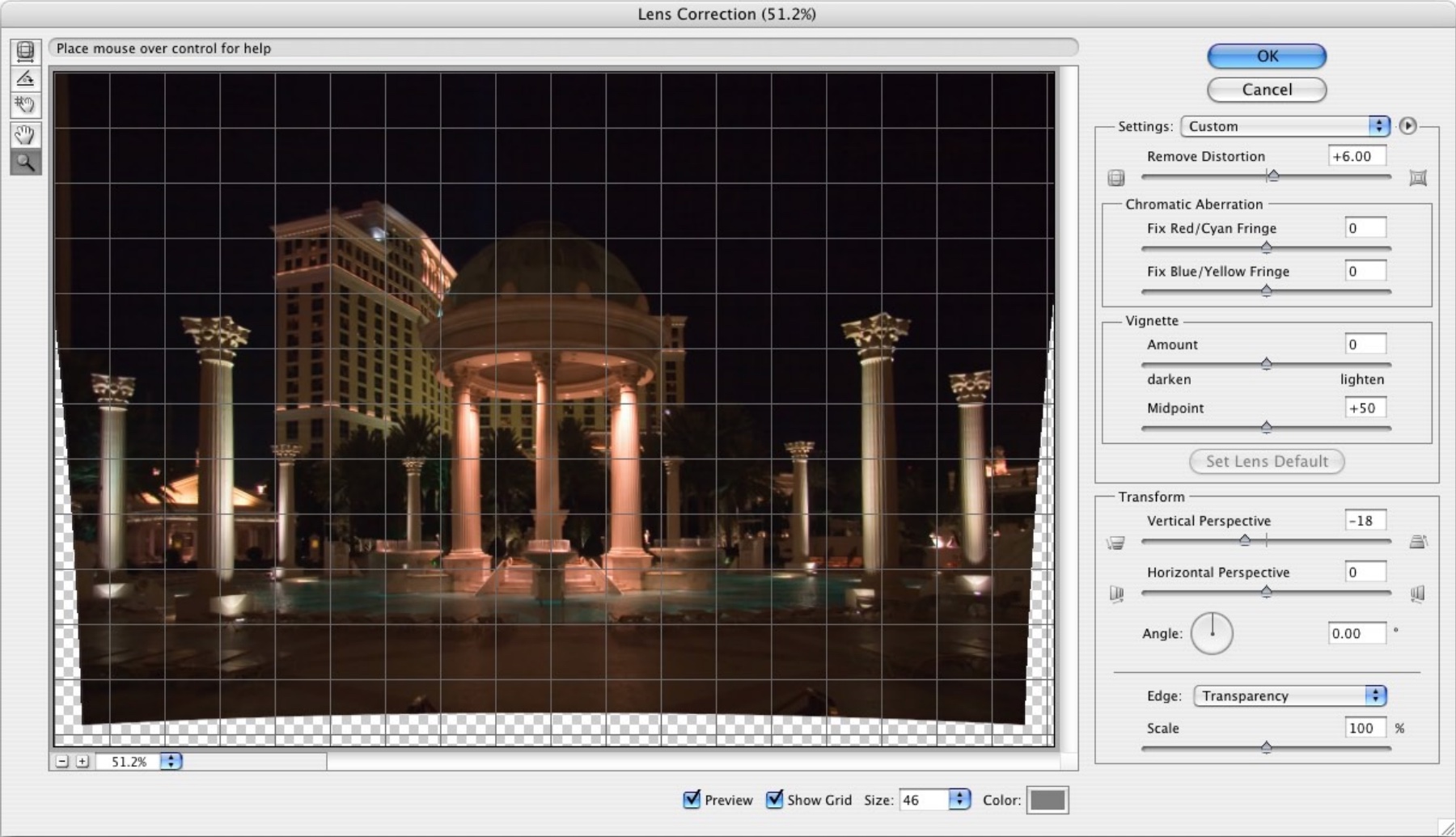 Adobe Photoshop CS2 Mac Optical Lens Correction (2005)